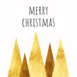 Merry Christmas Golden Rocks Confetti-exploding Greetings Card
