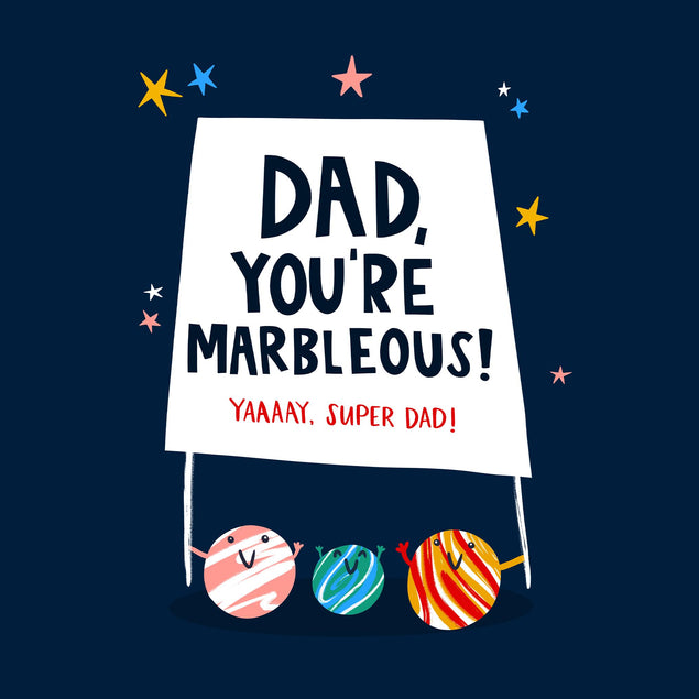 Dad You're Marbleous Father’s Day Confetti-exploding Greetings Card