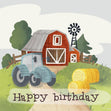 Beautiful Farm Happy Birthday Confetti-exploding Greetings Card