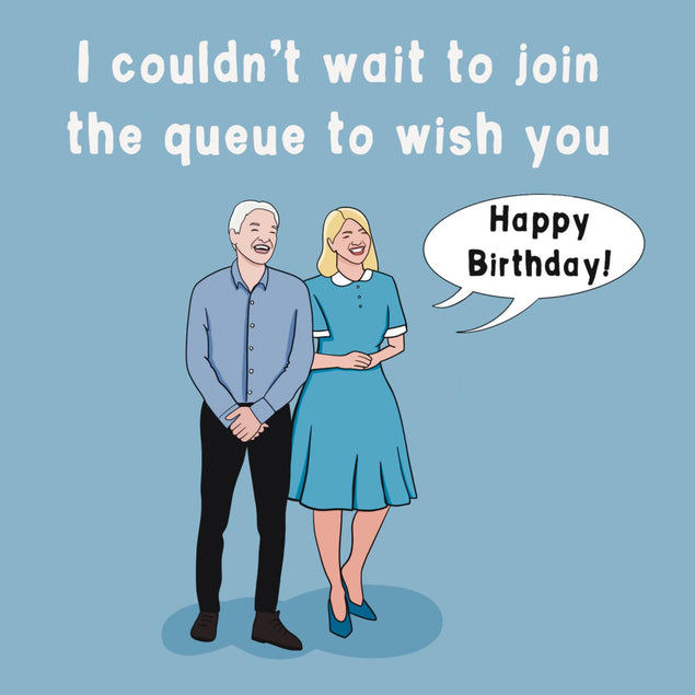 Phil And Holly Queuegate Birthday Confetti-exploding Greetings Card