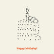 Dot To Dot Piece Of Cake Birthday Confetti-exploding Greetings Card