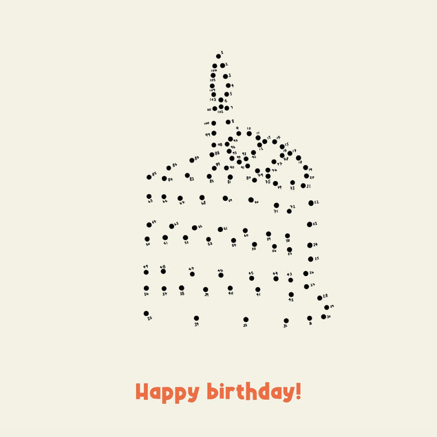 Dot To Dot Piece Of Cake Birthday Confetti-exploding Greetings Card