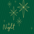 Christmas Holy Night Golden Stars Confetti-exploding Greetings Card