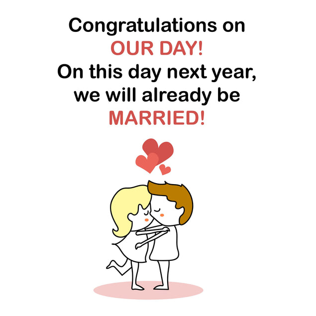 Last Anniversary Before Marriage Confetti-exploding Greetings Card