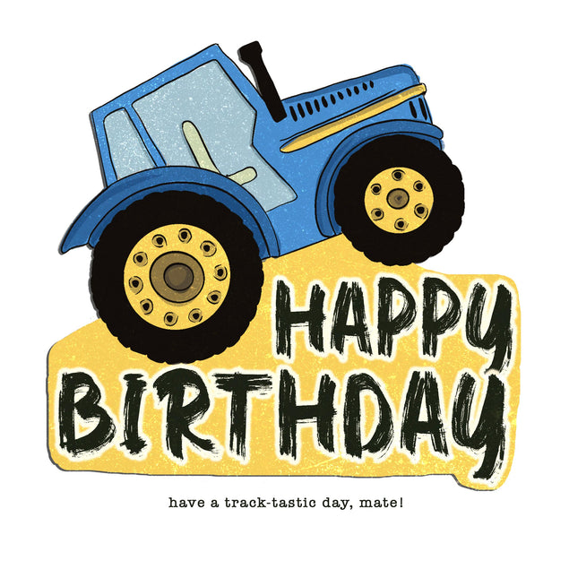 Happy Birthday Tracktastic Day Confetti-exploding Greetings Card