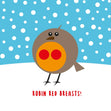 Robin Red Breasts Christmas Confetti-exploding Greetings Card
