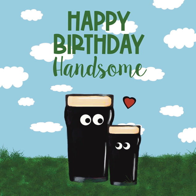 Happy Birthday Handsome Beer Confetti-exploding Greetings Card