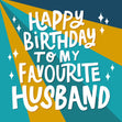 Happy Birthday Husband Confetti-exploding Greetings Card