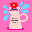 Flower Vase Mother's Day Confetti-exploding Greetings Card