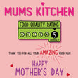 Mums Food Quality Rating Mother's Day Confetti-exploding Greetings Card