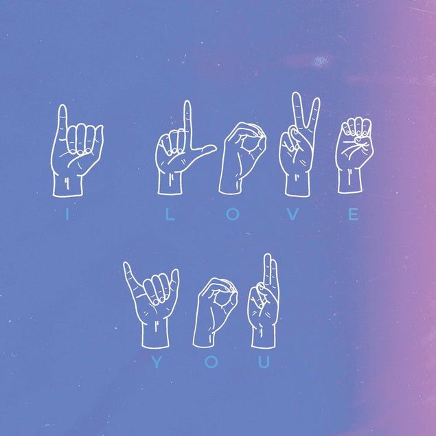 I Love You Blue Confetti-exploding Greetings Card