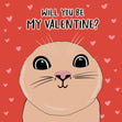 Cute Cat Will You Be My Valentine Confetti-exploding Greetings Card