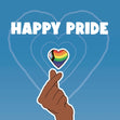 Happy Pride Heart Confetti-exploding Greetings Card