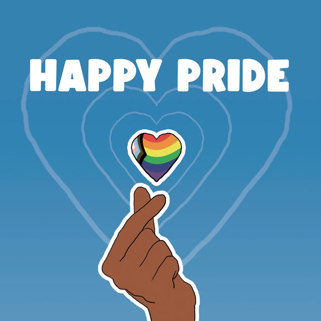 Happy Pride Heart Confetti-exploding Greetings Card