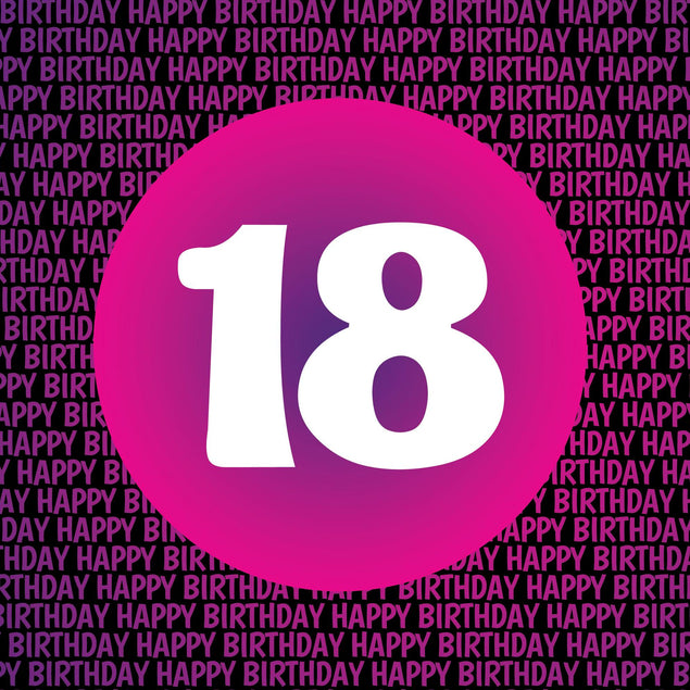 18 Pink Confetti-exploding Greetings Card