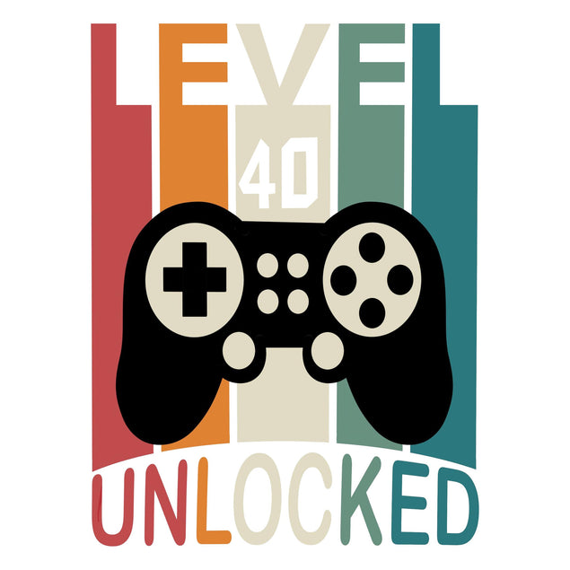 Happy 40th Birthday Level Up Confetti-exploding Greetings Card