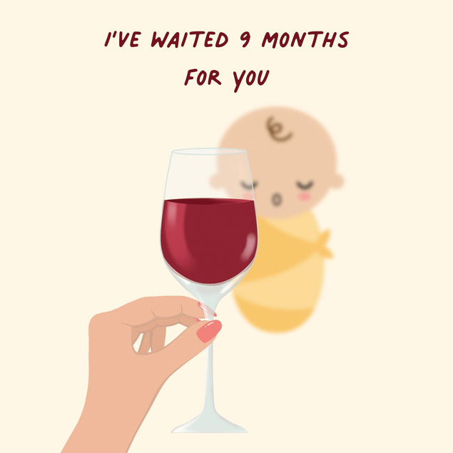 I've Waited 9 Months For You Confetti-exploding Greetings Card