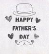 Father's Day Moustache Doodle Confetti-exploding Greetings Card