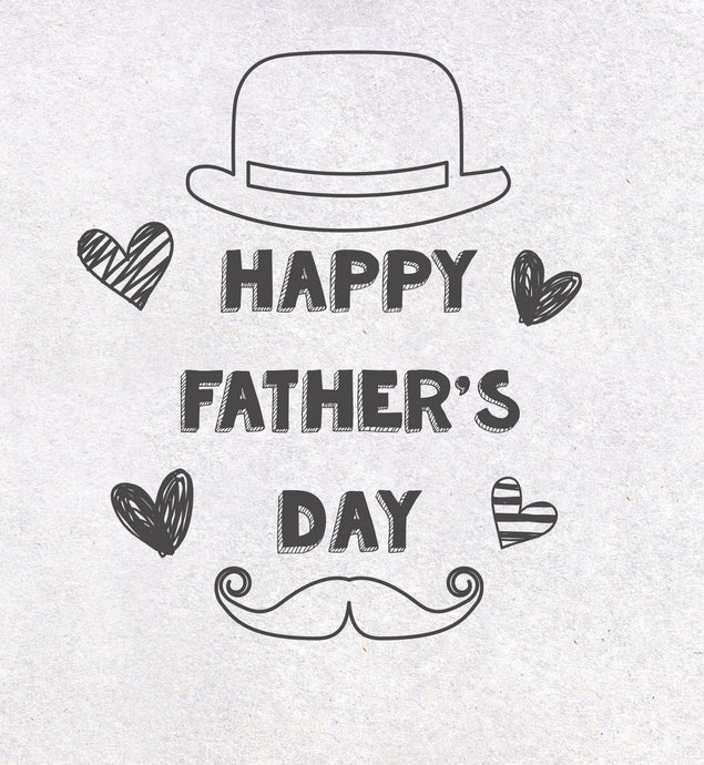 Father's Day Moustache Doodle Confetti-exploding Greetings Card