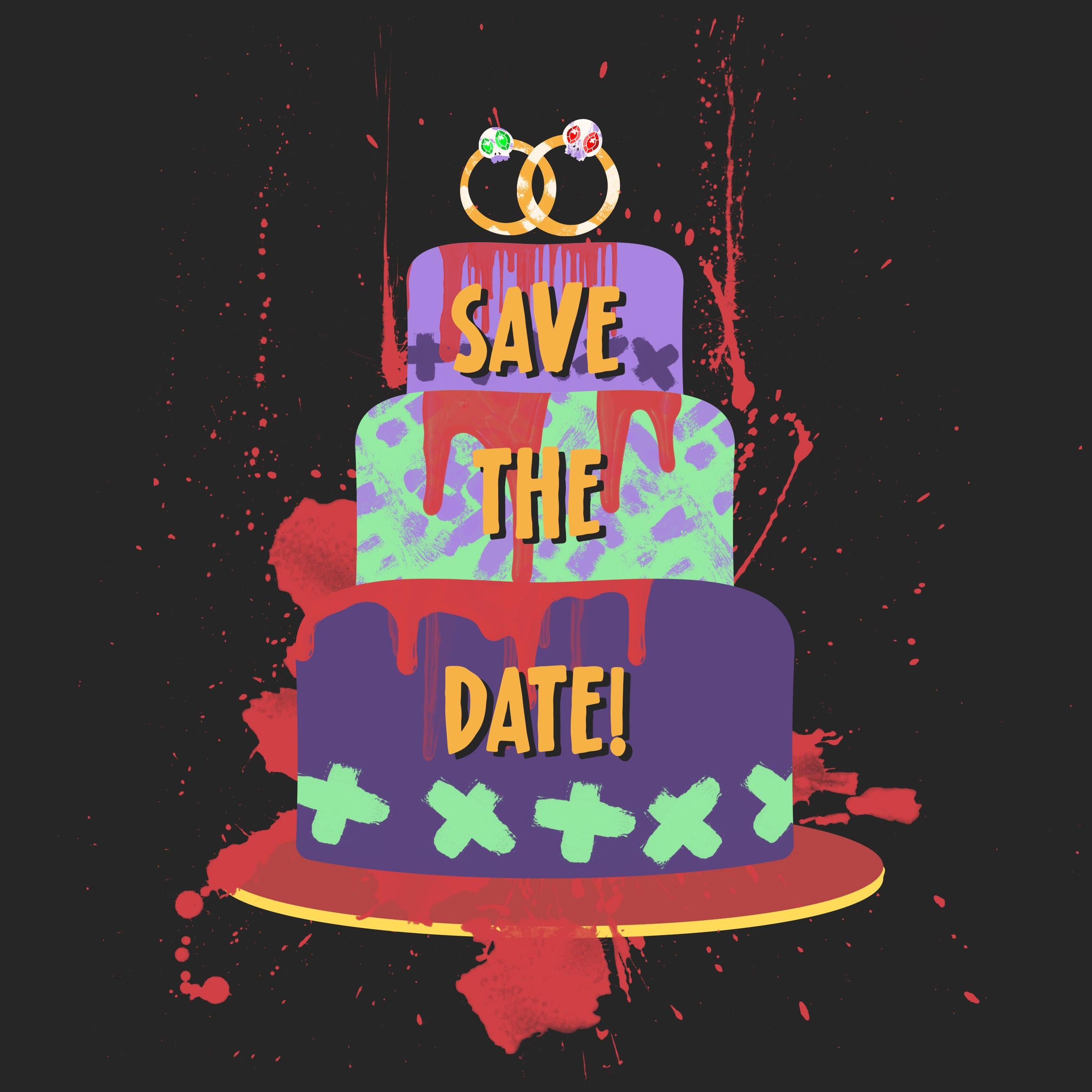 Round Cake Exploding Box Wedding Invitation – Edinburgh Wedding Stationery