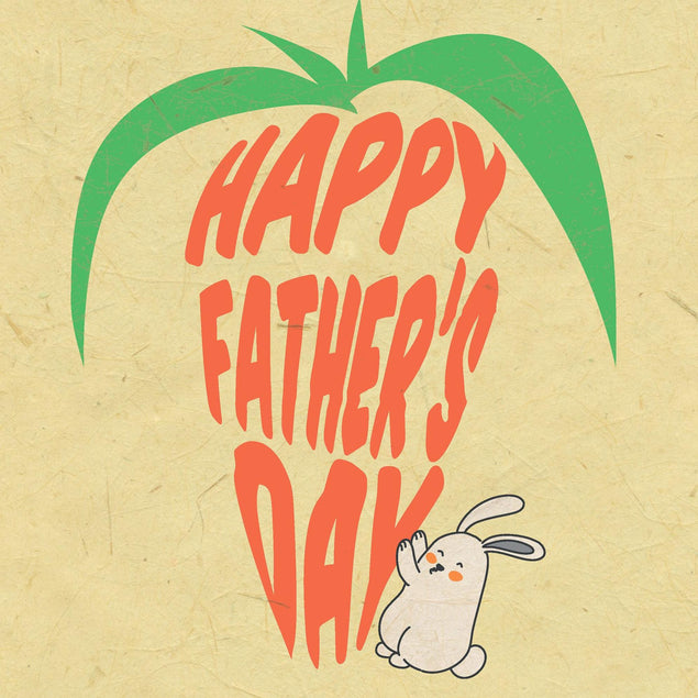 Happy Father's Day Carrot Confetti-exploding Greetings Card