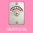Engaged Congratulations Confetti-exploding Greetings Card