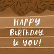 Happy Birthday Chocolate Lover Confetti-exploding Greetings Card