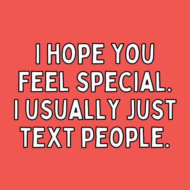 I Usually Just Text People Confetti-exploding Greetings Card