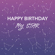 Happy Birthday Constellations Confetti-exploding Greetings Card