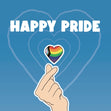 Happy Pride Heart Confetti-exploding Greetings Card