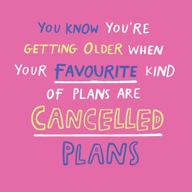 Cancelled Plans Confetti-exploding Greetings Card
