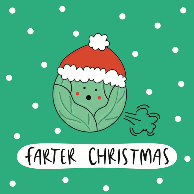 Farter Christmas Confetti-exploding Greetings Card