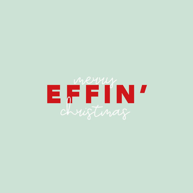 Merry Effin' Christmas Confetti-exploding Greetings Card