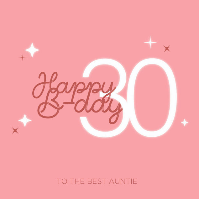 Happy 30th Birthday Pink Confetti-exploding Greetings Card