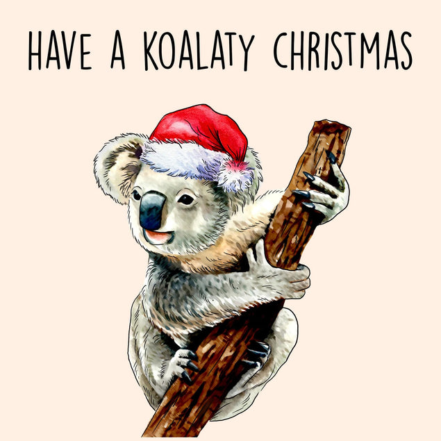 Koalaty Christmas Confetti-exploding Greetings Card