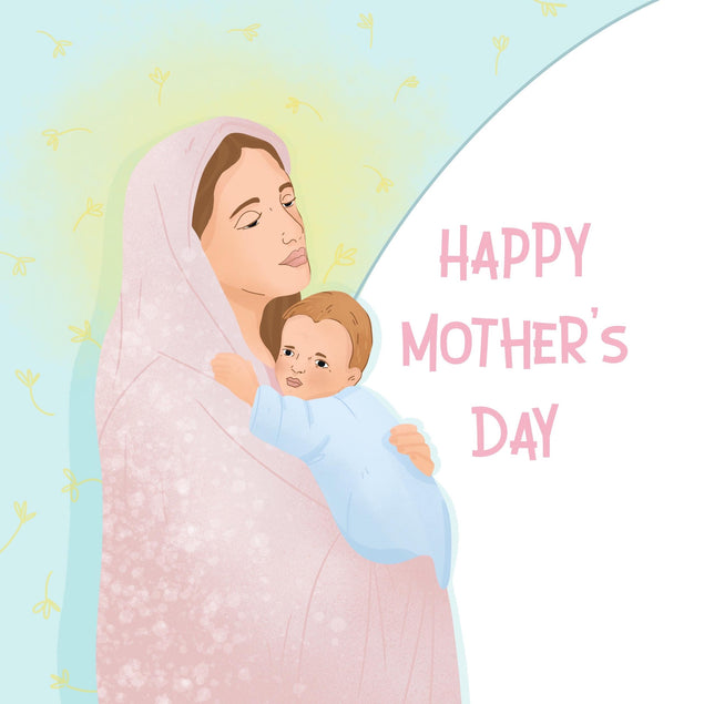 Catholic Happy Mother's Day Confetti-exploding Greetings Card