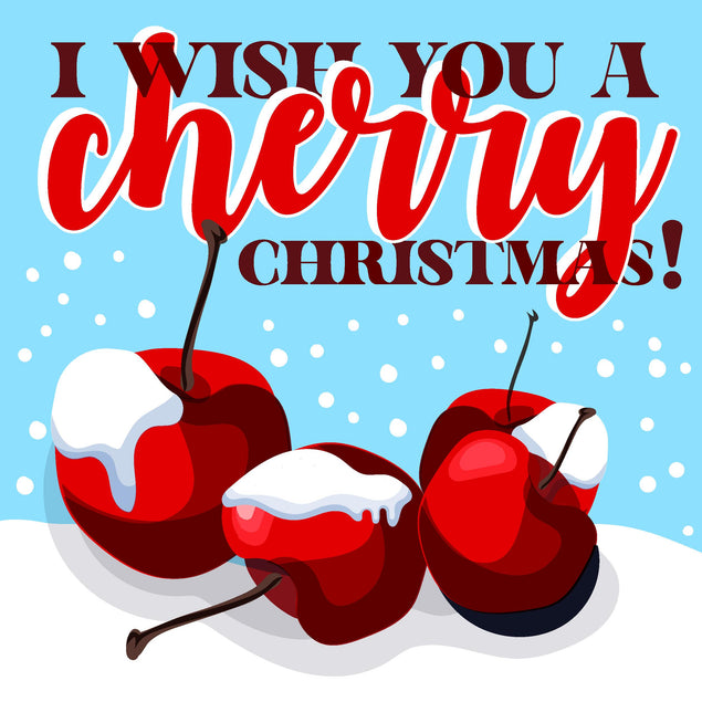 I Wish You A Cherry Christmas Confetti-exploding Greetings Card