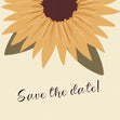 Save The Date Sunflower Confetti-exploding Greetings Card