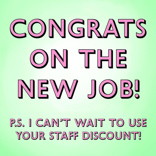Staff Discount Congrats Confetti-exploding Greetings Card