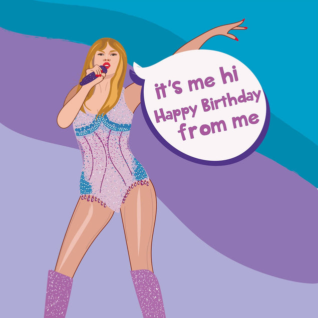 It's Me Hi Taylor Swift Birthday Confetti-exploding Greetings Card