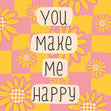 Happy Flowers Confetti-exploding Greetings Card