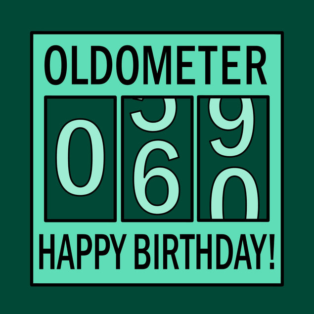 Oldometer Happy 60th Birthday Confetti-exploding Greetings Card