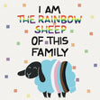 The Rainbow Sheep Confetti-exploding Greetings Card