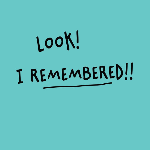 Look! I Remembered! Confetti-exploding Greetings Card