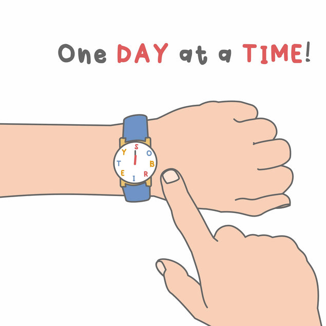 One Day At A Time Confetti-exploding Greetings Card