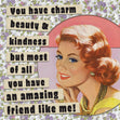 Charm Beauty and Kindness Confetti-exploding Greetings Card