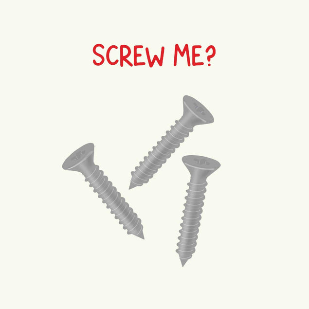 Screw Me Confetti-exploding Greetings Card