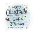 Mery Christmas Amazing Dad And Stepmum Lots Of Love Confetti-exploding Greetings Card