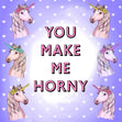 You Make Me Horny Confetti-exploding Greetings Card