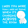 I Miss You More Than I Miss My Phone Confetti-exploding Greetings Card